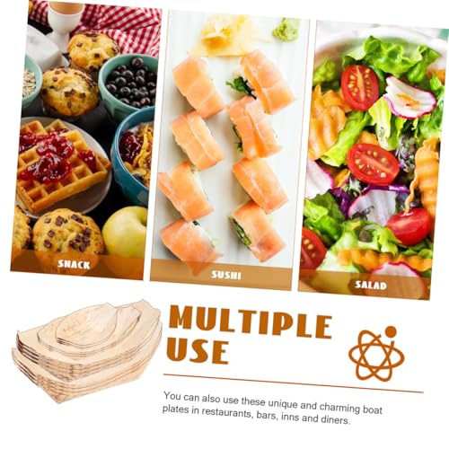 Platos desechables tipo barca para sushi 40 piezas miniatura 3