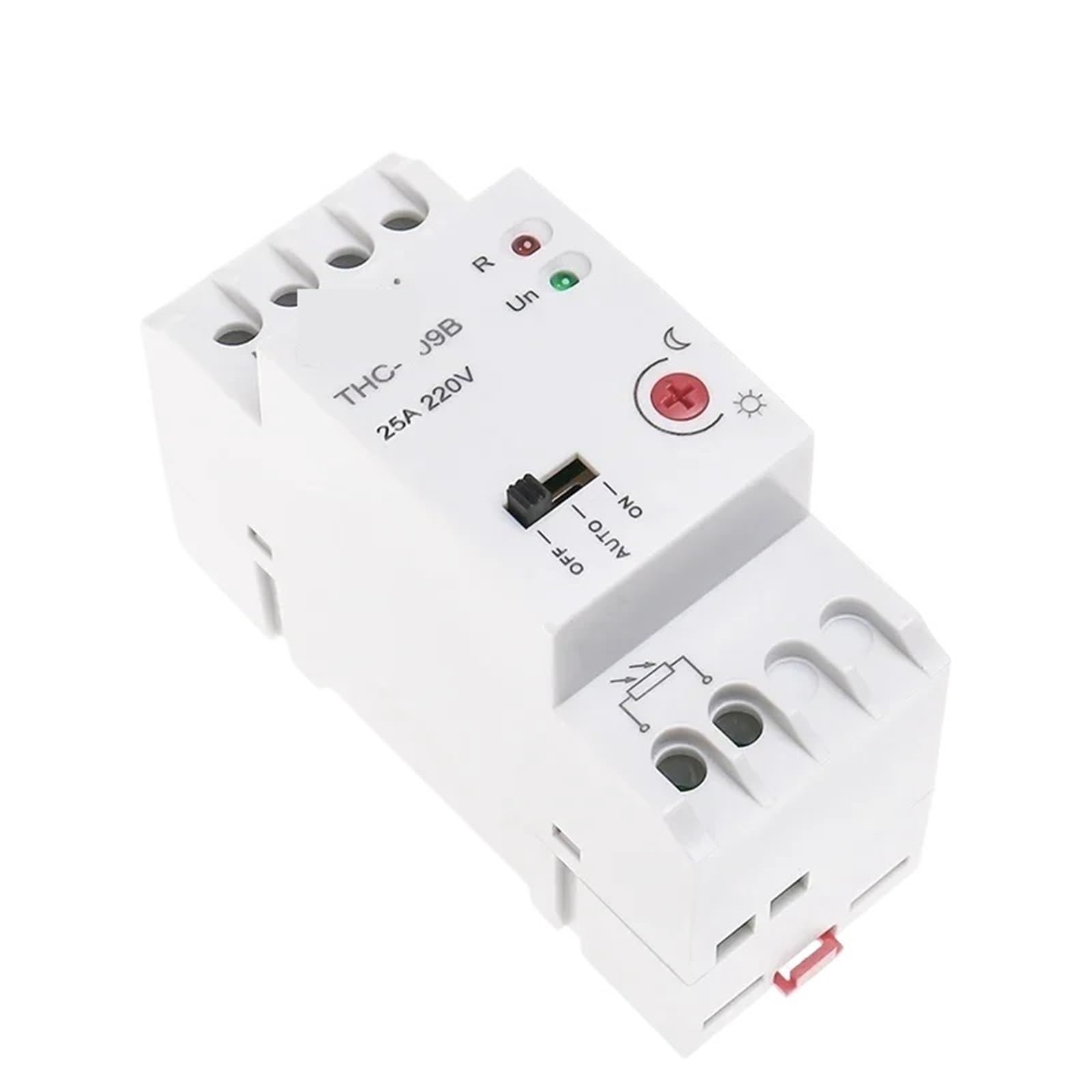 1 unidad THC-109B, interruptor controlador de luz con fotocélula de encendido y apagado automático o manual con sensor, 16 A, 25 A, CA 220 V, interruptor controlado por luz.(THC-109B-16A)