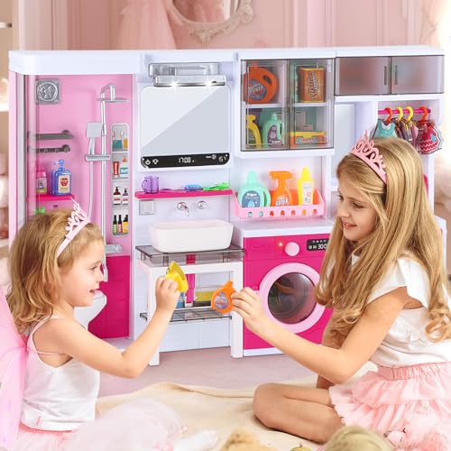 Image of Bathroom Playset Pretend Role Play Toys