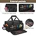 Rexmica 14-Inch Tool Bag with Anti-friction Bottom, Hand Tool Storage Organizer for Men, Tactical Range Bag, Multi-purpose Work Tote for Repairman, Carpenters, Handyman, Black