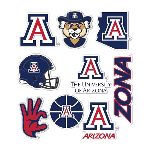 Desert Cactus University of Arizona Sticker Wildcats UA Sticker Vinyl Decals Laptop Water Bottle Car Sheet T2 (Type 2-3)