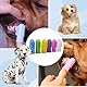 6 Stück Hund Finger Zahnbürste Silikon Haustier Finger Zahnbürste für Hunde Katzen, Hunde Zähne Plaque Hund Zahnpflege mit Aufbewahrungsbox, einfache Zahnreinigung (6 Farbe, Einheitsgröße)