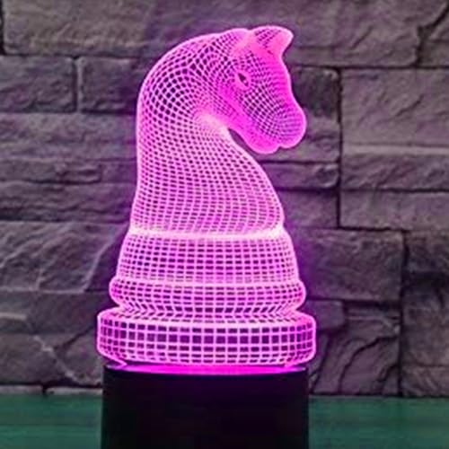 Lámpara de mesa ilusión 3D luz nocturna 16 colores miniatura 2