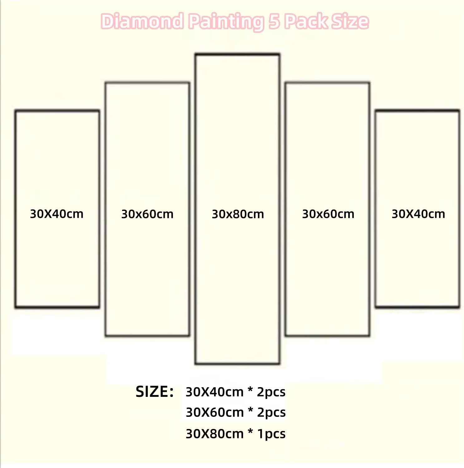5D diamentowe malowanie latarnia 5 sztuk fale diamentowe malowanie pełny zestaw, DIY Puzzle diamentowe malowanie ściegiem krzyżykowym farba według liczb diament sztuka kryształowa do dekoracji domu