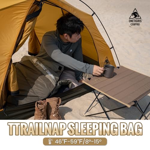 OneTigris Trailnap Bolsa de Dormir 3 Estaciones Extra Ancha y Cálida para Camping y Senderismo miniatura 2