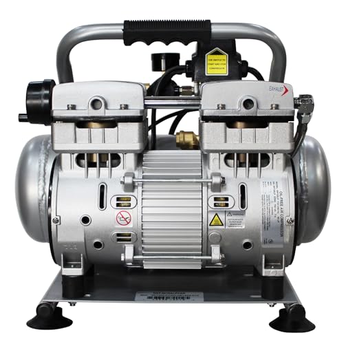 Image of 2010ALFCAD Ultra Quiet & Oil-Free 1.0 Hp 2.0 Gal. Aluminum Tank Air Compressor