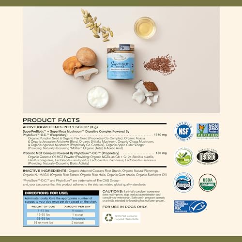 by Katherine Heigl- Super Gut Biotics Canine Digestive Supplement,Probiotics, Prebiotics, Supports Healthy Digestion, Immune System Function and Gut Flora (30 Scoops) by Katherine Heigl- Super Gut Biotics Canine Digestive Supplement,Probiotics, Prebiotics, Supports Healthy Digestion, Immune System Function and Gut Flora (30 Scoops)