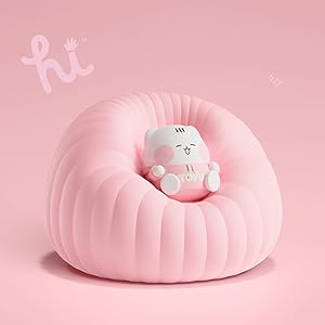 ICARER FAMILY Night Light for Bedroom, Rechargeable LED Lamp with Adjustable Brightness and Automatic Shut-Off, Soft Silicone Design, Touch Control, Gift for Infants, Toddlers, Girls, and Boys