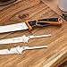 Elk Ridge - Outdoors Trek Interchangeable Fillet Knife Set, 3 Interchangeable Blades, Orange and Black TPR Handle, Hunting, Camping, Survival ER-TKFIX004