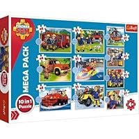 Fireman Sam, 10 in 1 Puzzle (Children's Puzzle)