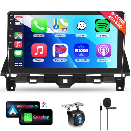 Image of 8 CORE 4G+64G Car Radio Stereo for Honda Accord 2008-2013 with Wireless CarPlay /Android Auto, 10.1 inch 1280 * 720P IPS Touch Screen Android 13 GPS WiFi Bluetooth 32-Band DSP SWC HD Camera