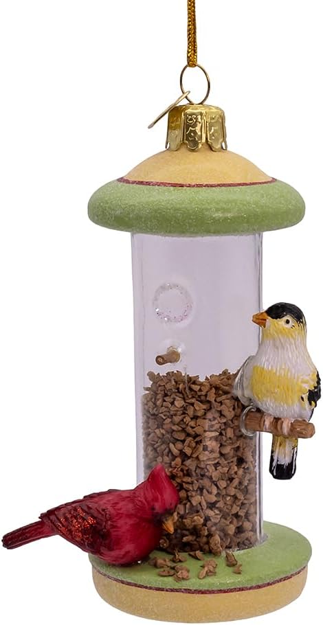 Kurt Adler 4.5-inch Noble Gems™ Bird Feeder Ornament