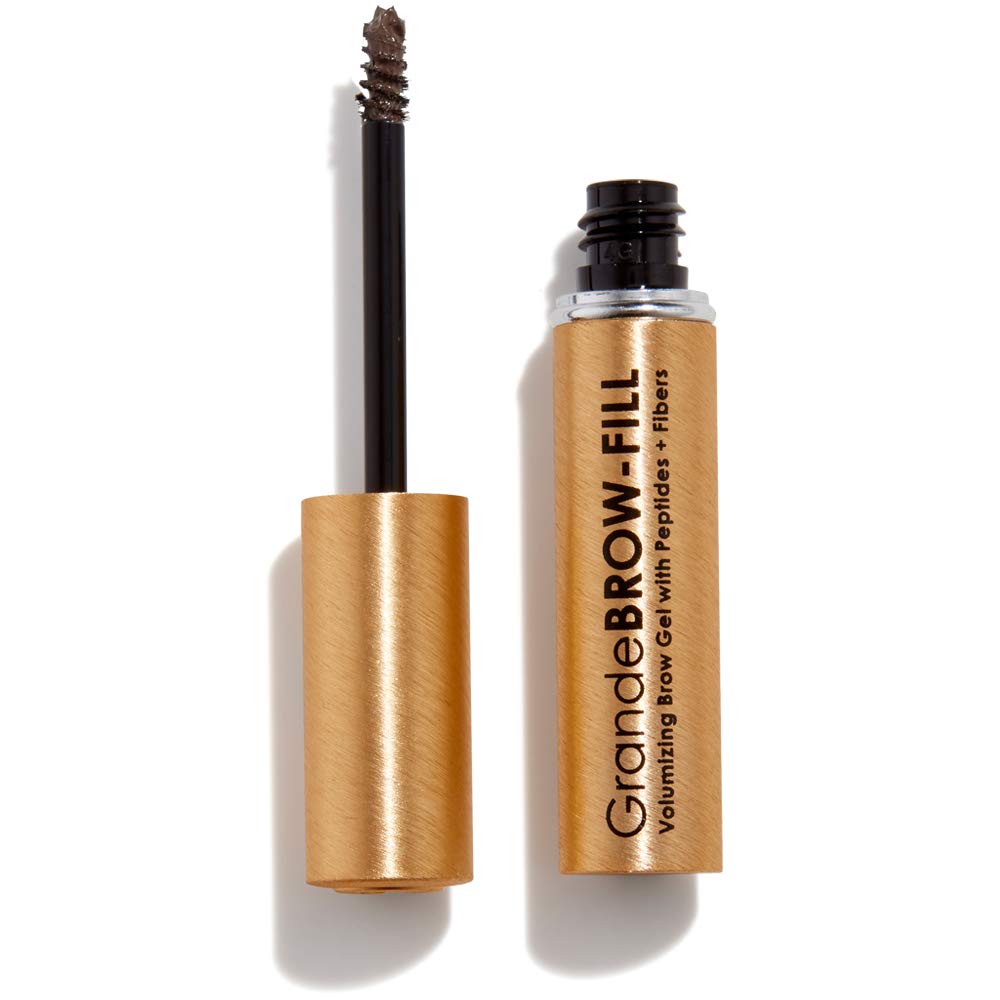 Grande Cosmetics GrandeBROW-FILL Volumizing Brow Gel, Tinted or Clear Eyebrow Mascara, Soft Flexible Hold, Water Resistant 4. Dark