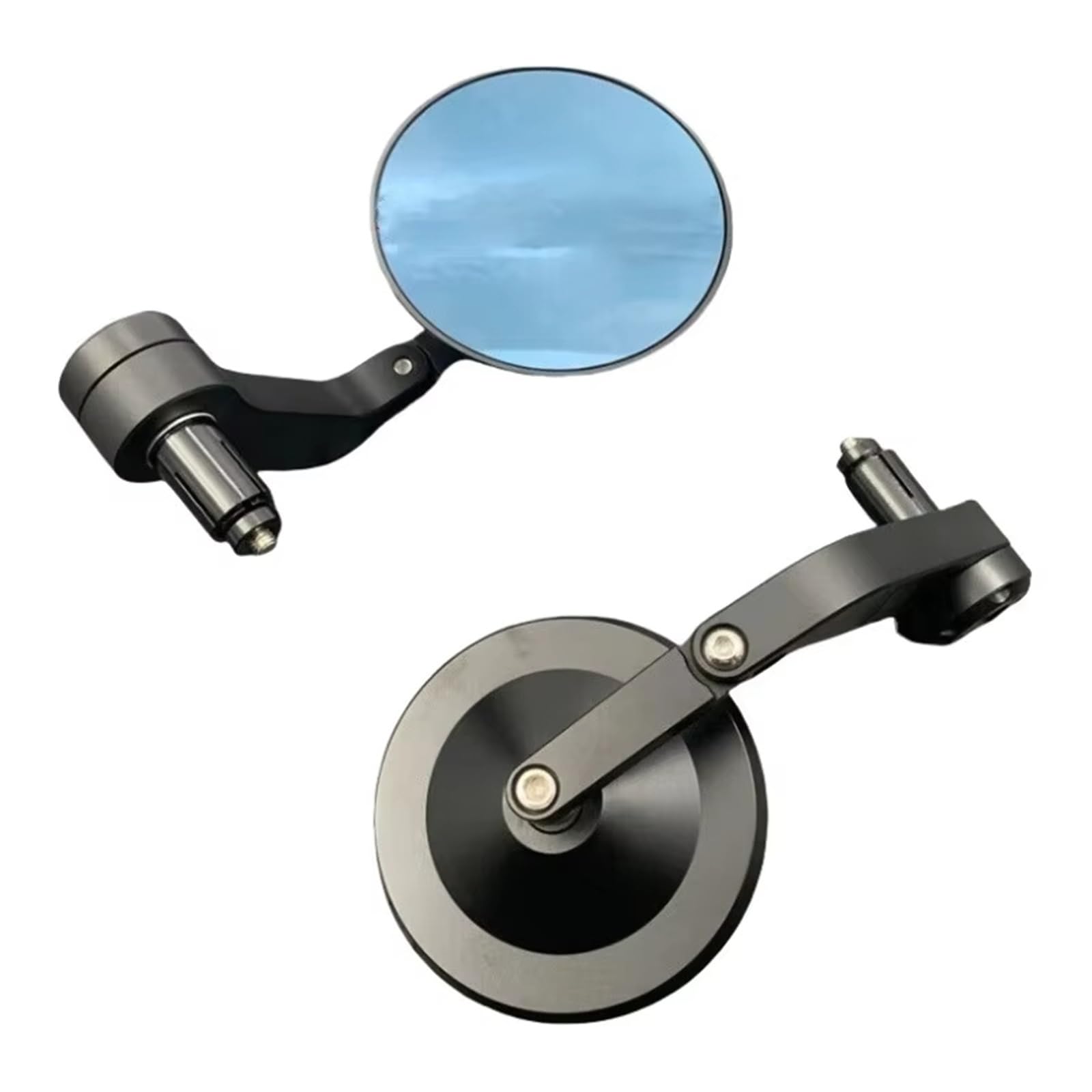 Espejo retrovisor universal para manillar de motocicleta negro 5