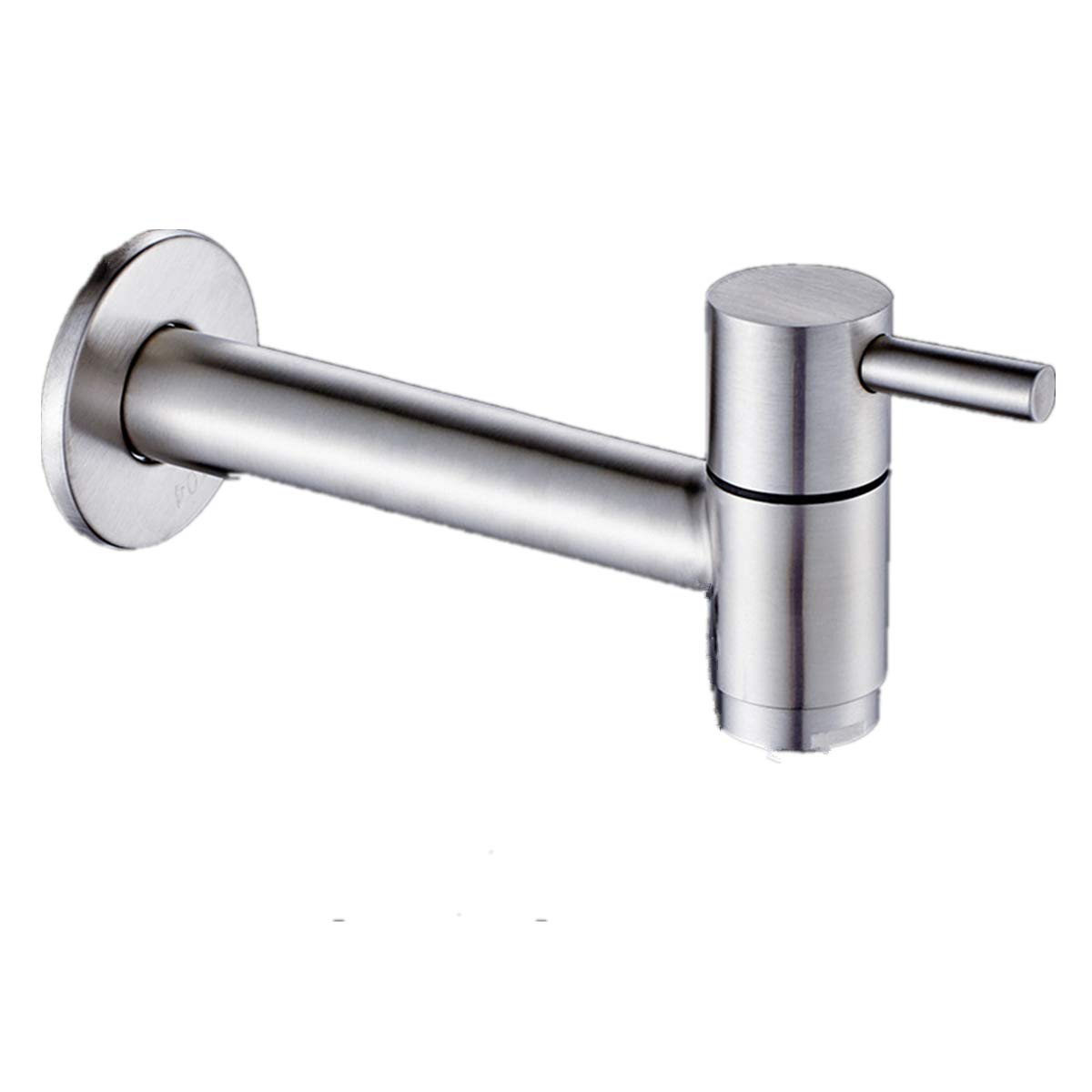 Wall Mounted Stainless Steel Bathroom Sink Faucet, Mop Pond Washing Machine Cold Water Tap, Garden Patio Lavatory Faucets