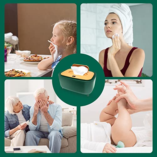 Wipe Warmer For Babies, Wet Wipes Dispenser, Diaper Warmer Container, Baby Essentials For Newborn Boy, Girl. Baby Registry Must Haves Accessories. Pregnancy Gift Stuff, New Born Necessities Item-Green #TOP5