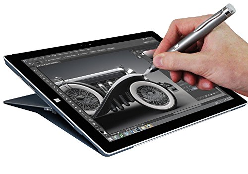 Navitech Grey Fine Point Digital Active Stylus Pen Compatible