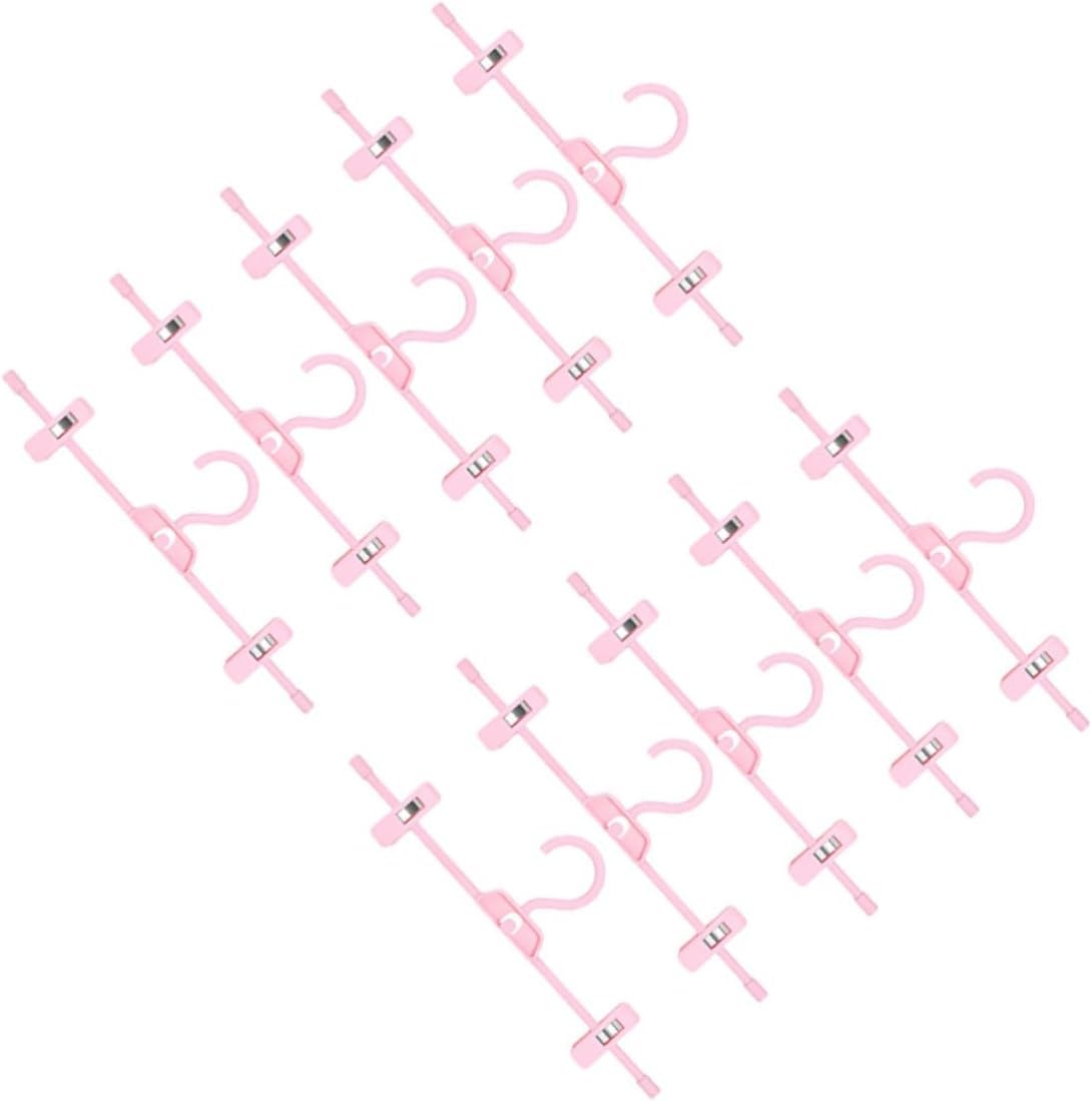 Kleiderbügel Kleiderhaken, 10-teilige Garderoben-Hosenbügel-Clips, Mehrzweck-Aufbewahrungsbox
