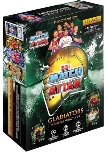 Image of Topps UCC Match Attax 2025 /26 Trading & Collectible Card Game (Mega Tin 2 - Warriors)