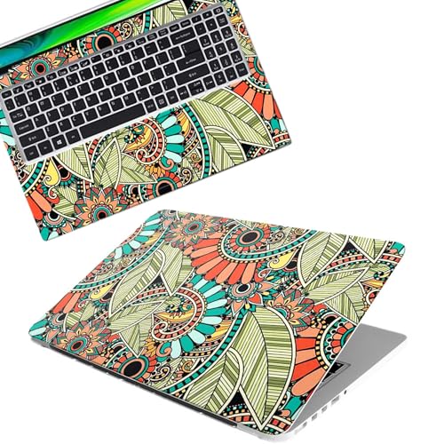 Image of Galaxsia Floral D45 Full Body Vinyl Laptop Skin /Sticker /Cover Upto 15.6 Inches Laptops Laminated-Removable-HD Quality Compatible for Hp-Dell-Sony-Lenovo-Asus etc.(15x10 Inches)