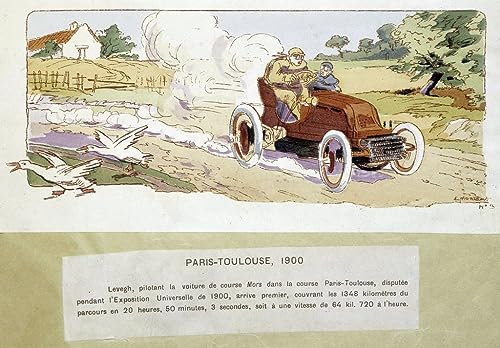 Toile peinture murale Paris-Toulouse Ernest Montaut pour habiller un salon vide