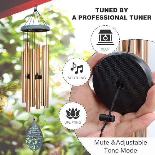 Image of ASTARIN 35 inch Butterfly Personalized Wind Chimes for Loss of Loved One, Sympathy Gifts for Loss Mom Dad, Windchimes in Memory of a Loved One, Custom Name Outdoor Wind Chime(Produced in Texas)
