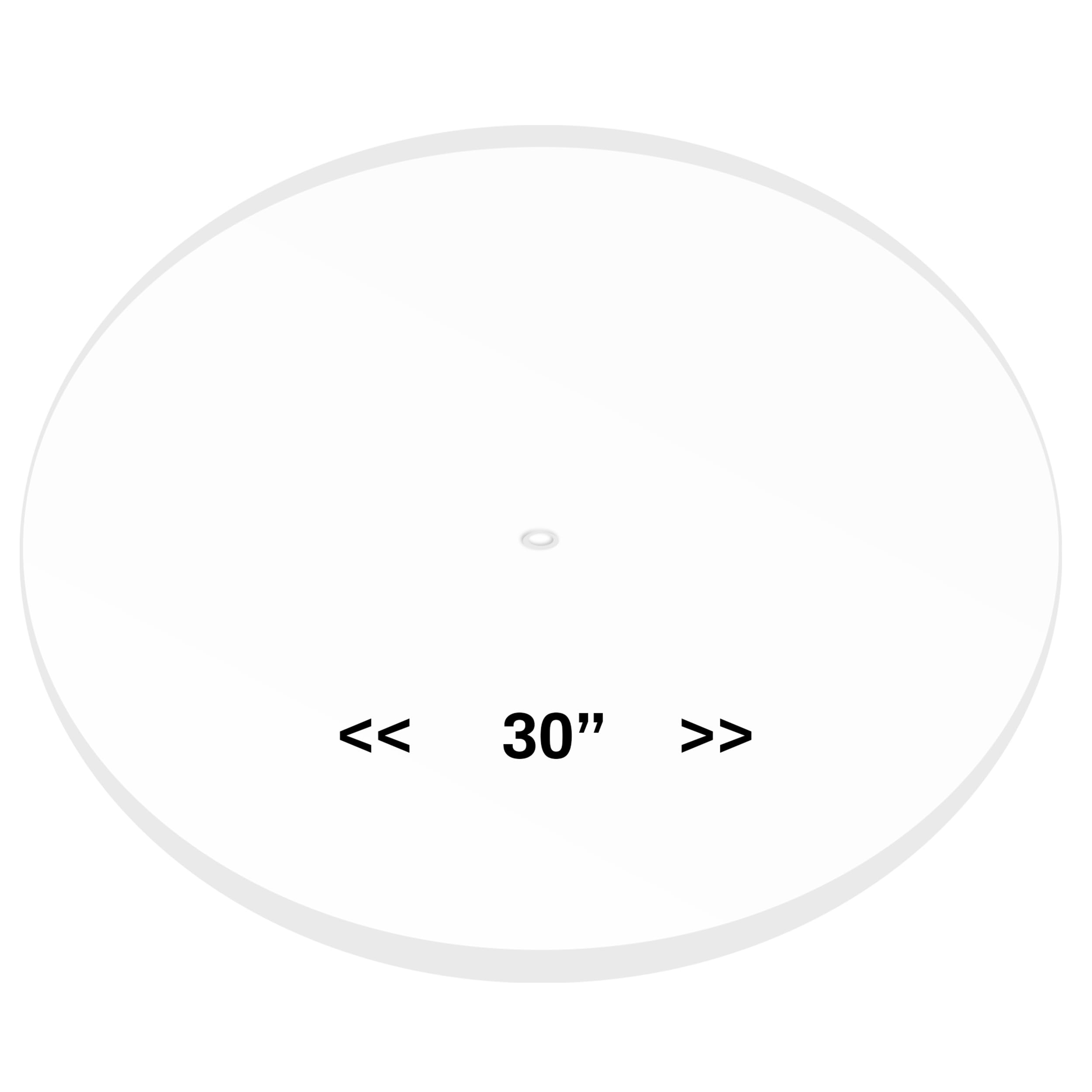 PENNZONI Drum Shield Baffle 30-Inch Crystal Clear Acrylic, Muffles Live Recording Standard Mounting on Cymbal Stand, Performance Sound Shield