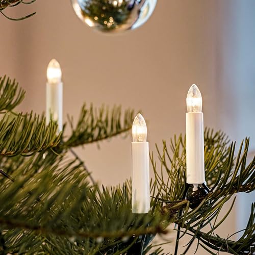 hellum Lichterkette Weihnachtsbaum, Made in Germany, Riffelkerze mit...