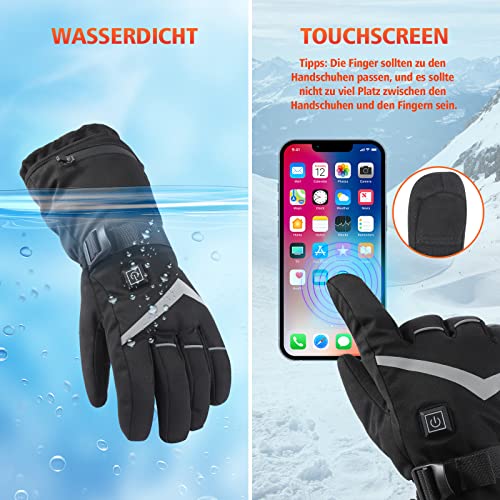 Beheizbare Skihandschuhe Lottbuty für Herren und Damen