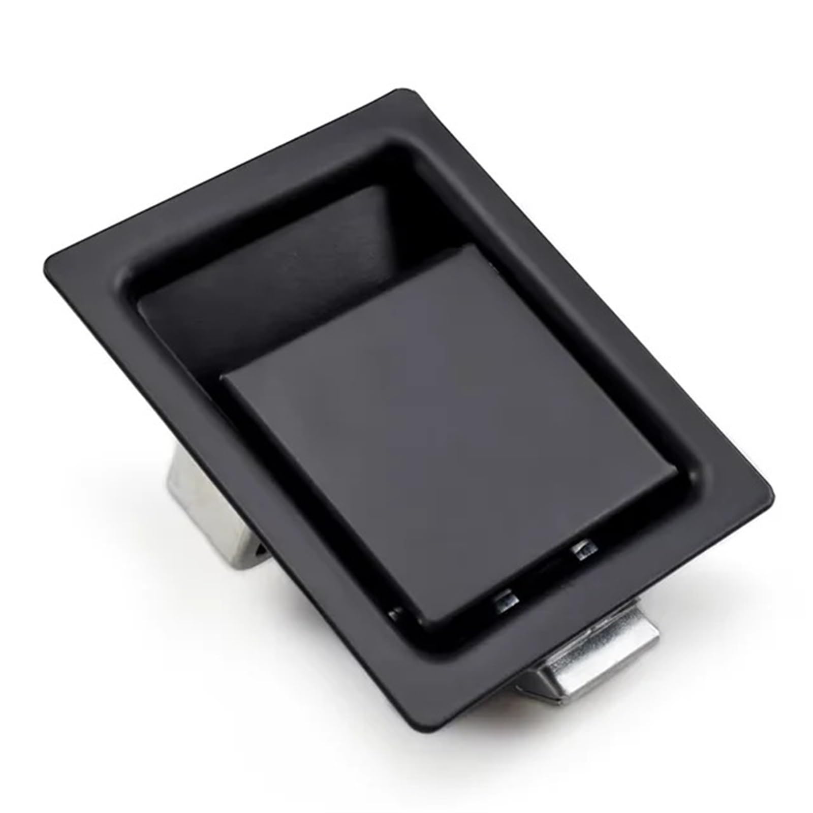Poignée à palette robuste en acier au carbone noir pour coffre de camion