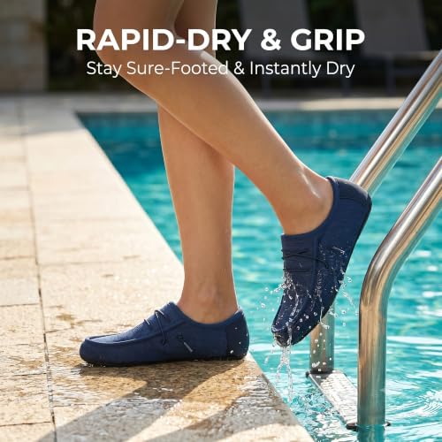 Image of JACKSHIBO Water Shoes for Women Men Quick-Dry Swim Shoes Beach Water Socks