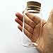 Luo House 3pcs 100ml Small Glass Bottles Vials Jars Glass with Cork Stopper Storage Bottle 100ml 47x90mm(1.85x3.54inch)