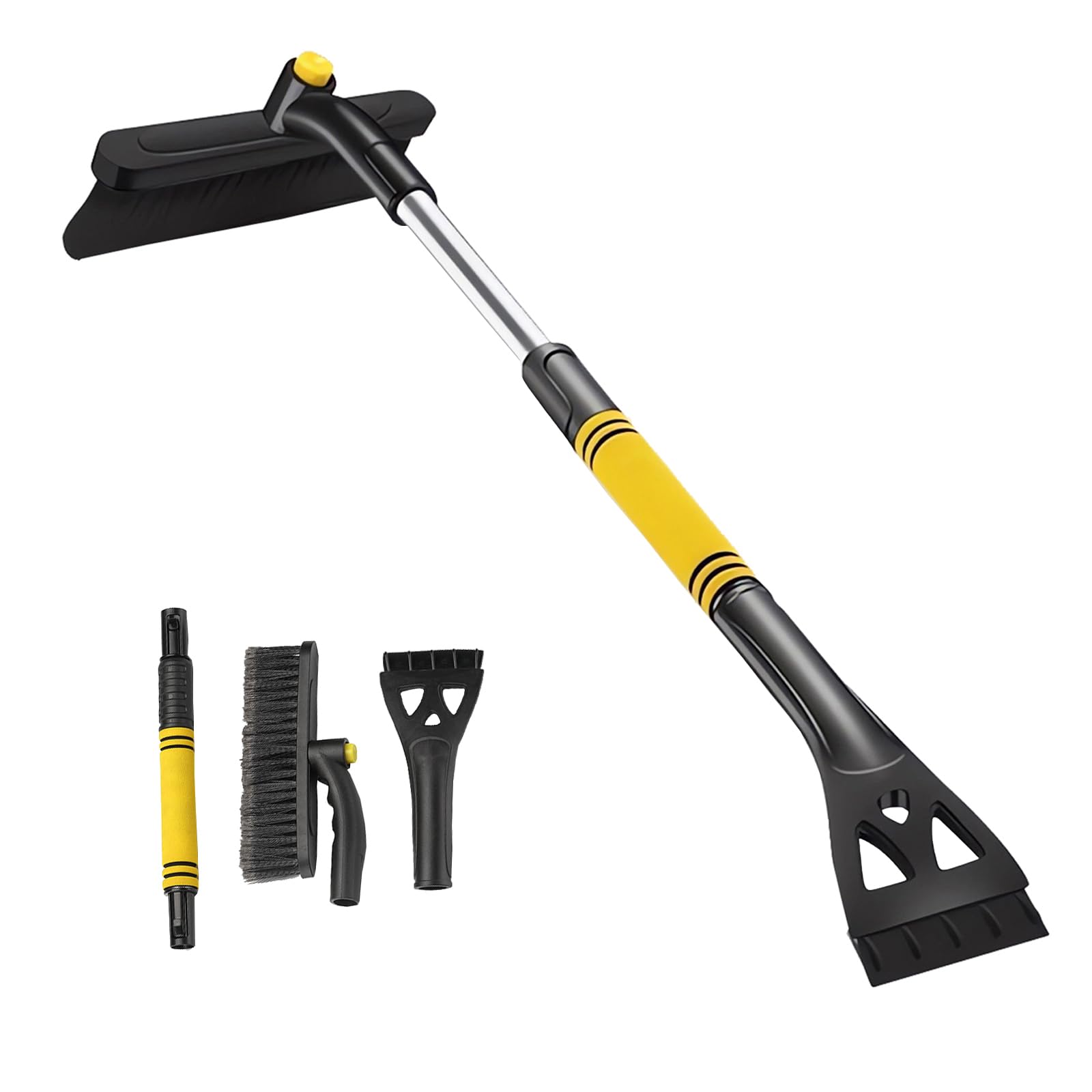 HOONAO 36" Extendable Ice Scrapers for Car Windshield 360°Pivoting Snow Brush for Car Snow Scraper Detachable Snow Removal Tool for Cars,Trucks,SUVs,