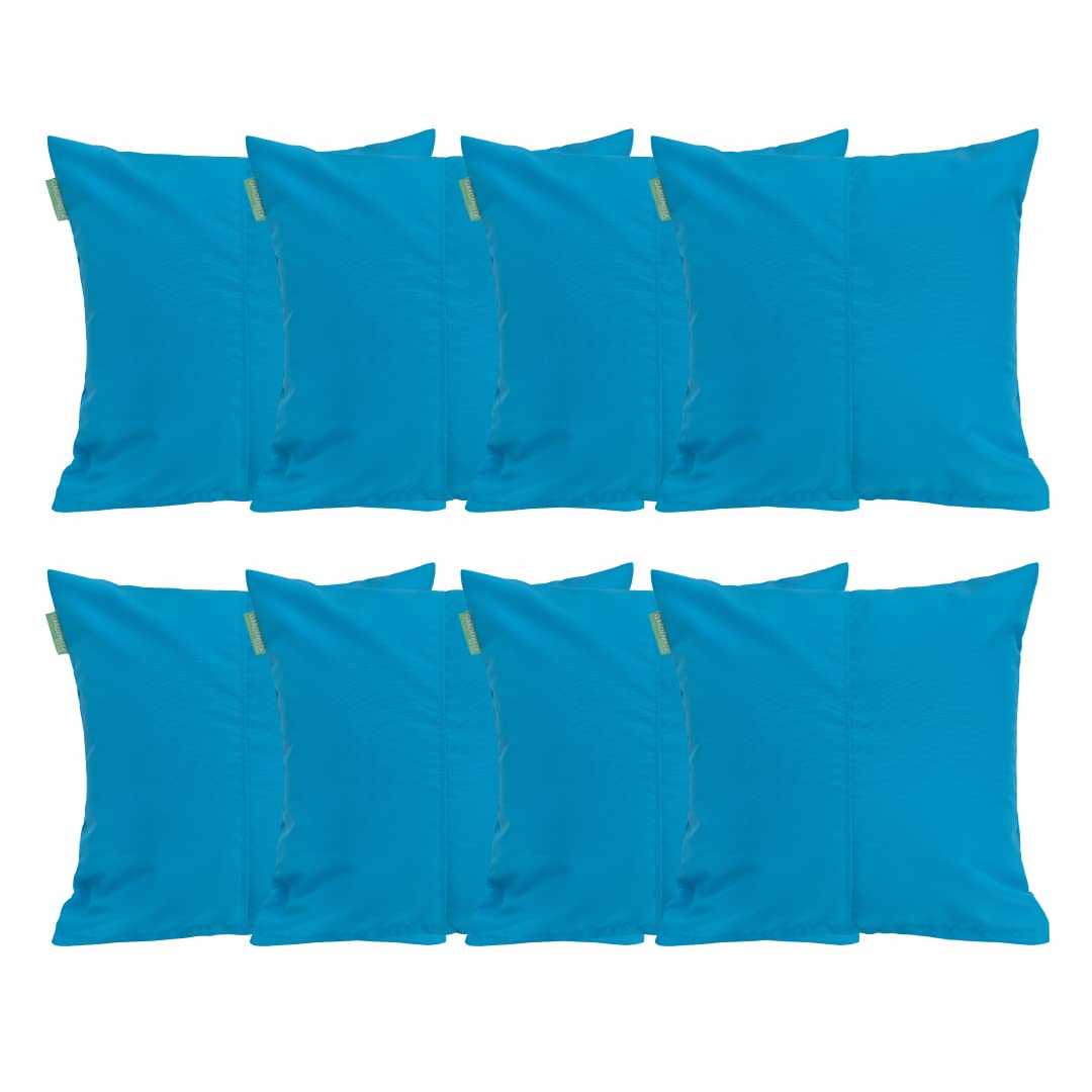 Gardenista Turquoise Large Garden Scatter Cushion | Water Resistant Hollowfibre Filled Outdoor Seating Furniture Pillow | Great For Patio Rattan Chairs | Comfy & Lightweight (8, )