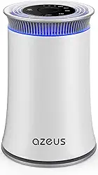 AZEUS Purificador de ar para alergias domésticas, animais de estimação, pelo no quarto, até 528 pés quadrados, sala grande, filtro HEPA verdadeiro H13, eliminadores de odores de limpeza do sistema de filtragem 25db, sem ozônio, remove 99,97% de pólen de fumaça de poeira
