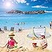Large Baby Beach Tent, Portable Baby Travel Tent UPF 50+ Infant Sun Shelters Pop Up Folding Travel Bed Mosquito Net Sunshade with 2 Pegs