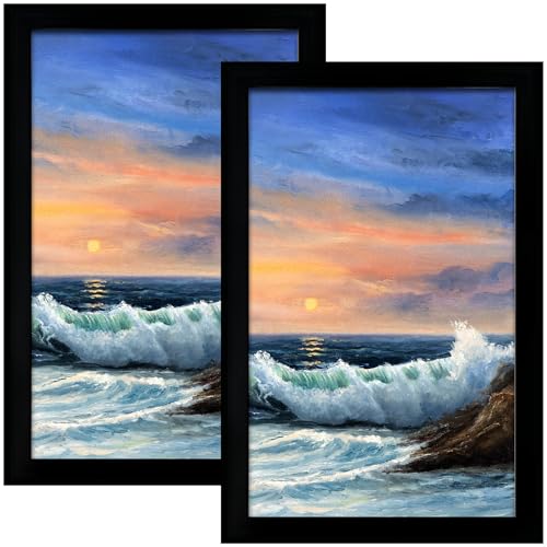 Image of LUCKYLIFE 16x24 Frame in Black, Gallery Frame for Wall Mounting, 2 Pack