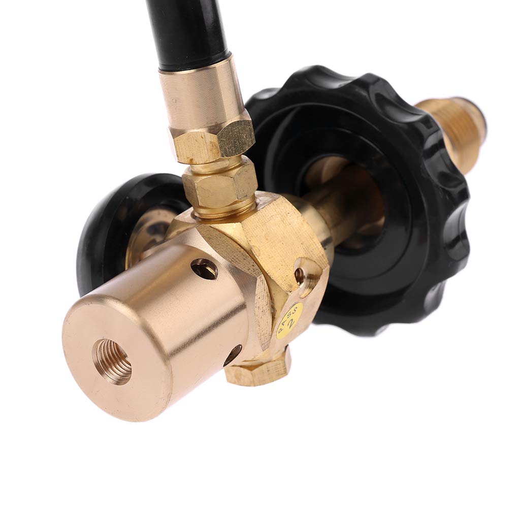 Riduttore di pressione in ottone elio lattice palloncino gonfiatore regolatore con manometro adatto per 8 palloncini