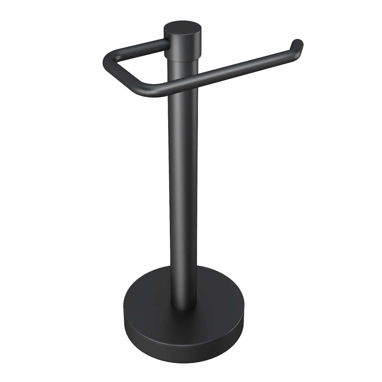 yumore hand towel holder stand countertop towel rack free standing towel bar hanger for bathroom kitchen pro max matte black