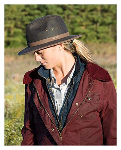 Image of Outback Trading Company Unisex 1462 Madison River Sun-Protective Waterproof Crushable Cotton Oilskin Hat