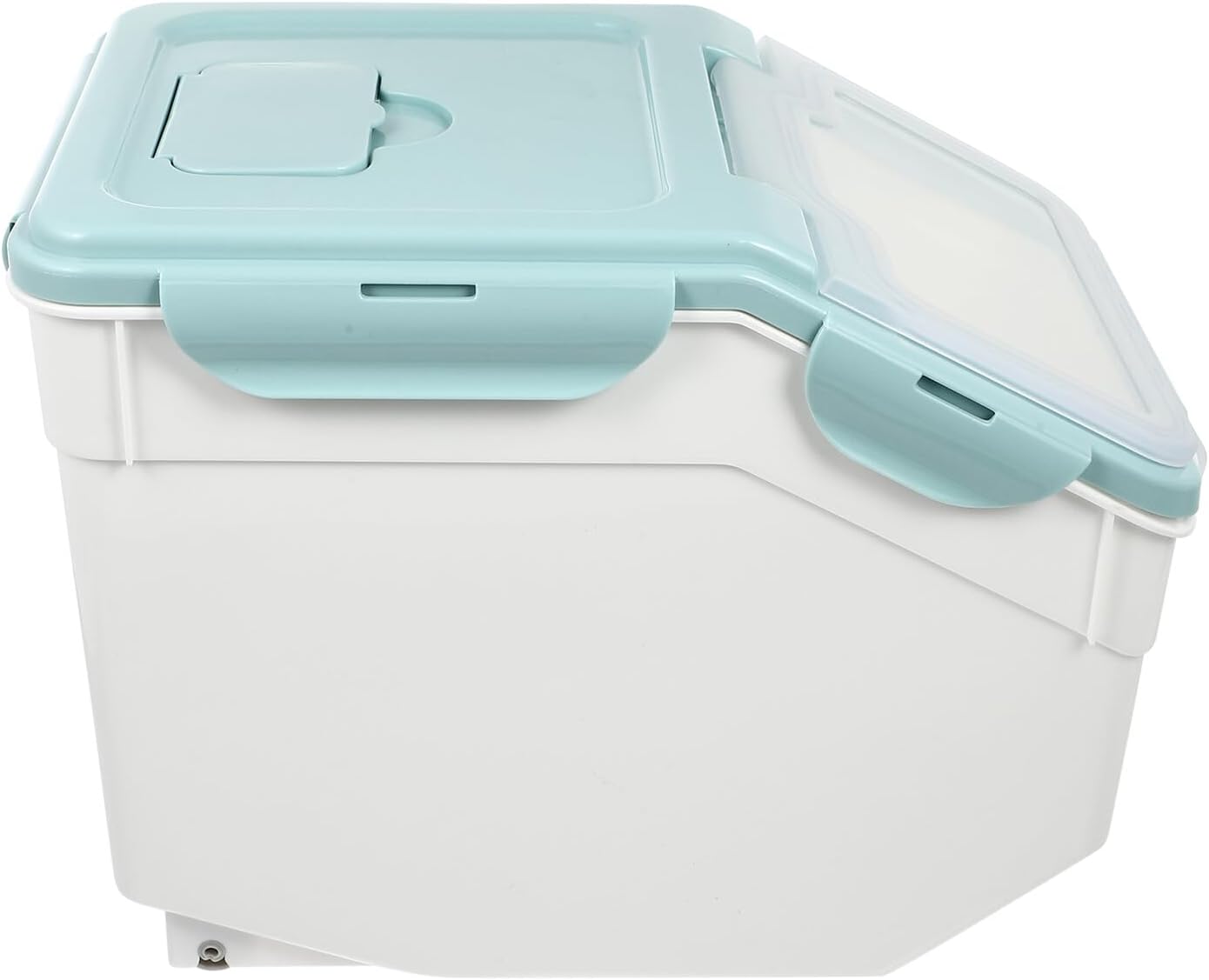 Amosfun Pet Food Canister and Sealed Dog Box Moisture-proof Food Storage Bucket Nordic Blue Small and Cat Snacks Storage