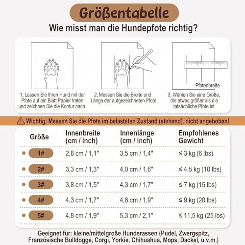 Atmungsaktive Hundeschuhe 4 Stück, Hundestiefel mit Reflektierendem Band und Rutschfester TPR-Sohle, Pfotenschutz für tägliche Spaziergänge für Kleine Hunde (Schwarz, 3)