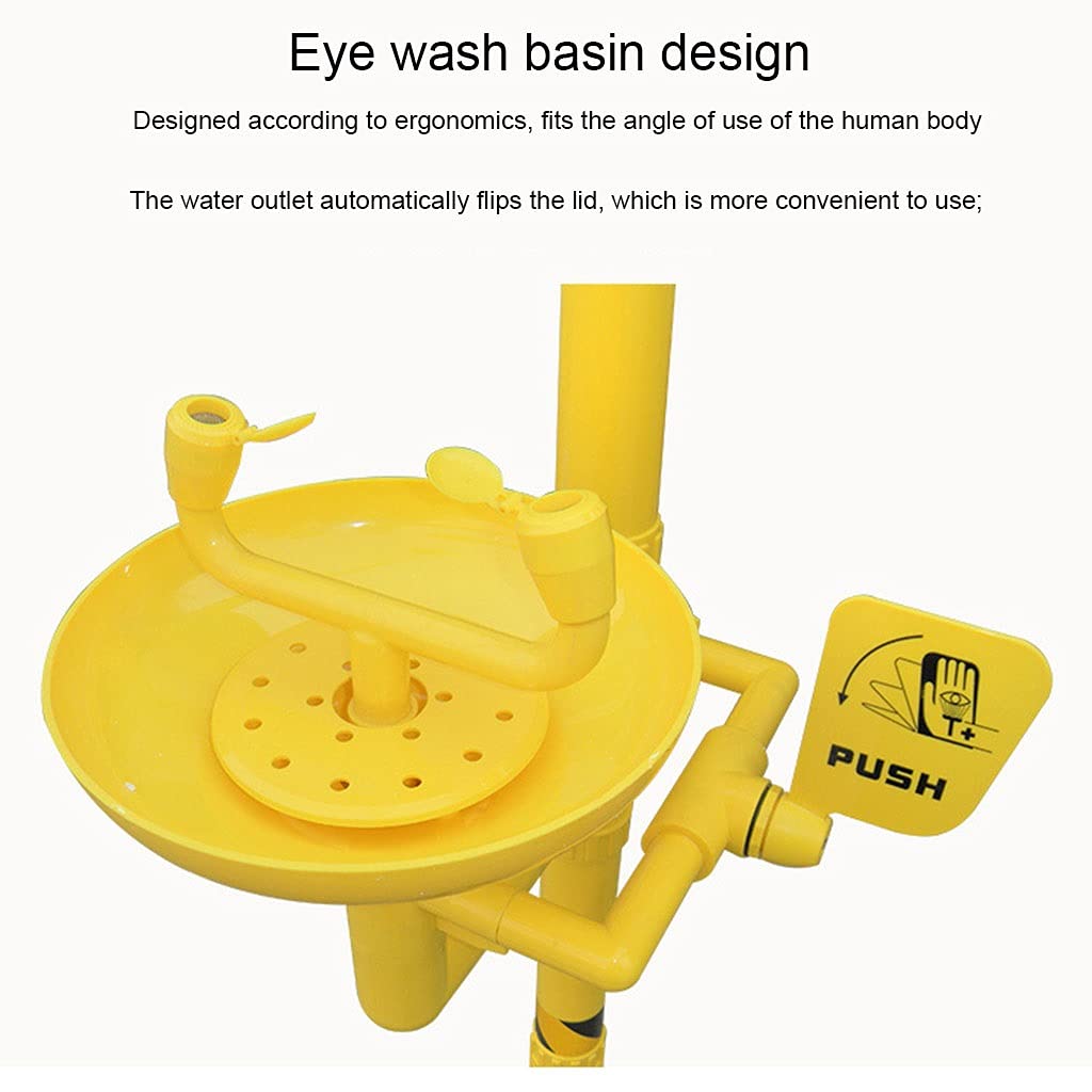Lavaojos ABS, lavaojos de Emergencia Vertical, Equipo de Limpieza Seguro para fábricas, centrales eléctricas y Plantas químicas.