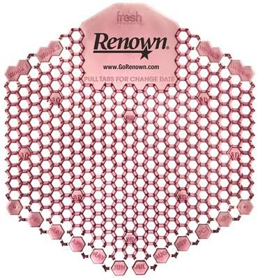 RENOWN REN03119 Wave 3D Urinal Screen Spiced Apple 10 Per Box