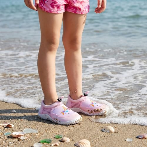 Image of WateLves Kids Water Shoes for Boys and Girls Quick Dry Barefoot Aqua Socks Beach Swim Pool Shoes Toddler Little Kid to Big Kid