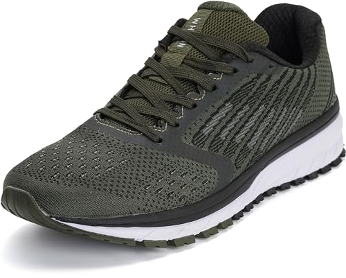 WHITIN Unisex Laufschuhe Herren Damen Hallenschuhe Turnschuhe Sneakers Männer Sportschuhe Straßenlaufschuhe Atmungsaktiv Joggingschuhe Fitness Schuhe Armee Grün Größe 43 WHITIN Unisex Laufschuhe Herren Damen Hallenschuhe Turnschuhe Sneakers Männer Sportschuhe Straßenlaufschuhe Atmungsaktiv Joggingschuhe Fitness Schuhe Armee Grün Größe 43