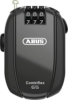 ABUS Combiflex Cable Lock - Lock for Securing Skis, Helmet, Pushchair and Luggage - Various Lengths and Thicknesses