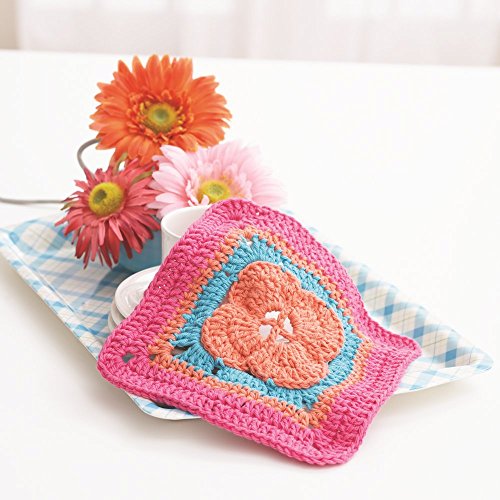 Image of Bernat Handicrafter Cotton Solids Yarn, 1.75 oz, Gauge 4 Medium, 100% Cotton, Tangerine