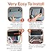 Trobo Sun Visor Extender, See-Through Adjustable Car Visor Extension Sun Shade Blocker for Windshield and Front Side Window, Protection from Sun Glare, UV Rays and Snow Blindness, Universal Fit