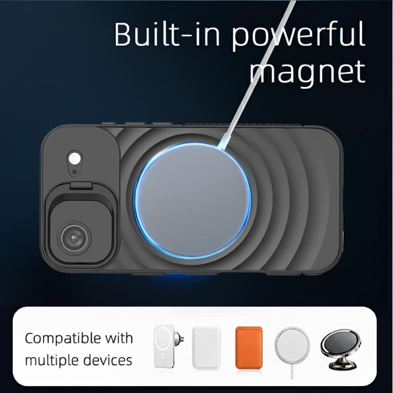 Image of LuxuryKase Shockproof Case for iPhone Air | Ripple Pattern | Camera Protection | Inner Velvet Fabric Lining | Protective Cover with Enhanced Grip & Wireless Charging Support - Black